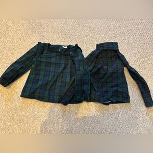 Crewcuts Green and Blue Plaid Shirt